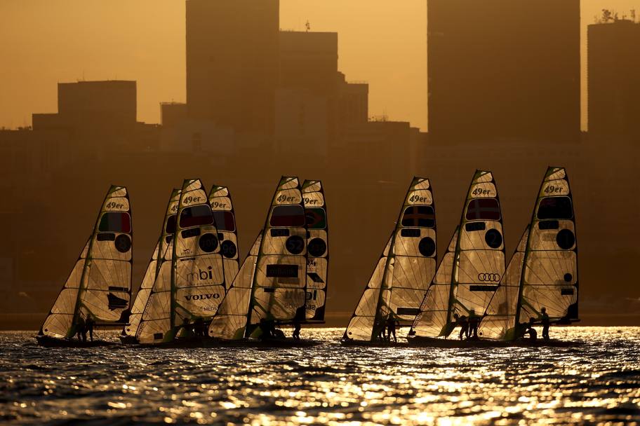 Regata a Rio de Janeiro: test al tramonto, in vista dell&#39;Olimpiade 2016. (Getty Images)